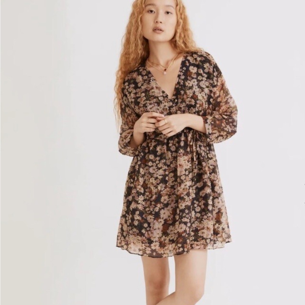 Madewell Daisy Reverie Floral Wrap Dress sz m